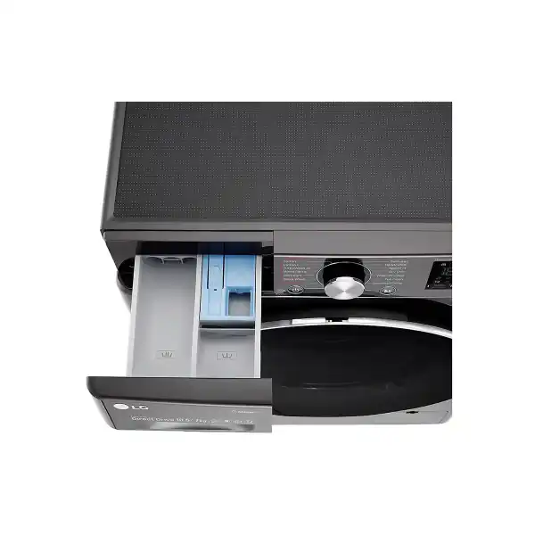 LG - Washing Machine (Direct Drive Motor , 6 motion ,smartWifi, fullSTSDrum -Steam-wsh-Black-glassR