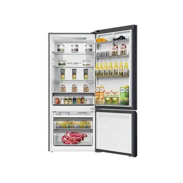 Haier 2-Door Refrigerator - No Frost 433 Liters Black Digital - Bottom Freezer