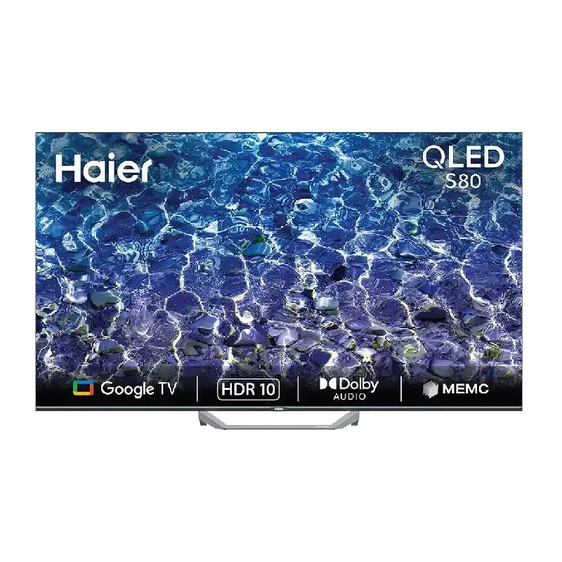 شاشة هاير 43 بوصة QLED سمارت رسيفر داخلي وريموت صوتي
