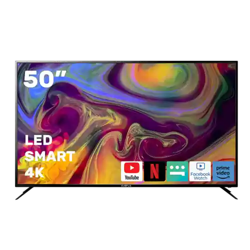 شاشة كاسل سمارت LED مقاس 50 بوصة دقة 4K UHD – لون أسود – موديل CT 2650 SU