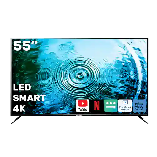 شاشة كاسل سمارت LED مقاس 55 بوصة دقة 4K UHD – لون أسود – موديل CT 2755SU