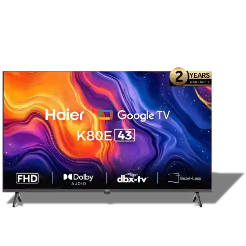 تليفزيون سمارت LED هاير 43 بوصة بدقة FHD مع ريسيفر داخلي