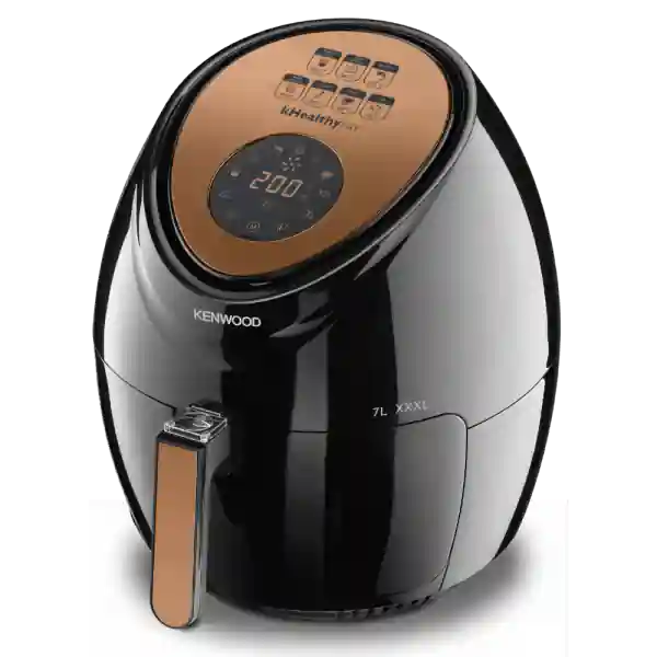 قلاية كينوود بدون زيت – ديجيتال – 7 لتر – 1800 وات – XXXL – أسود × ذهبي – (HFP72.000BK)