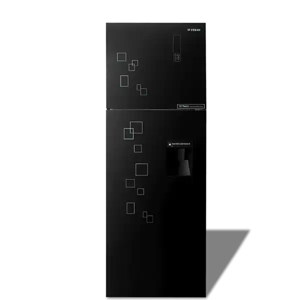 ثلاجة فريش 426 لتر - زجاج أسود/ FNT-DR540 YGB