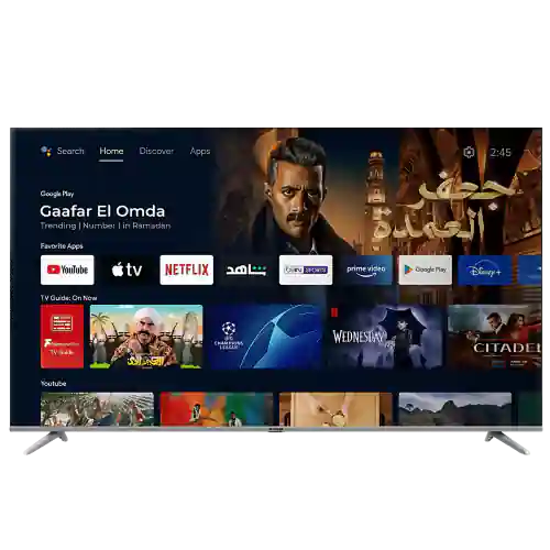 شاشة فريش 60 بوصة QLED UHD 4K جوجل سمارت – 60MUQ433GT